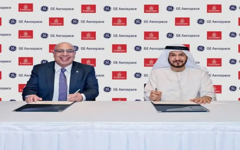طيران الإمارات توقع اتفاقية مع جي إي إيروسبيس لتقديم خدمات استشارية فنية وتدريبية